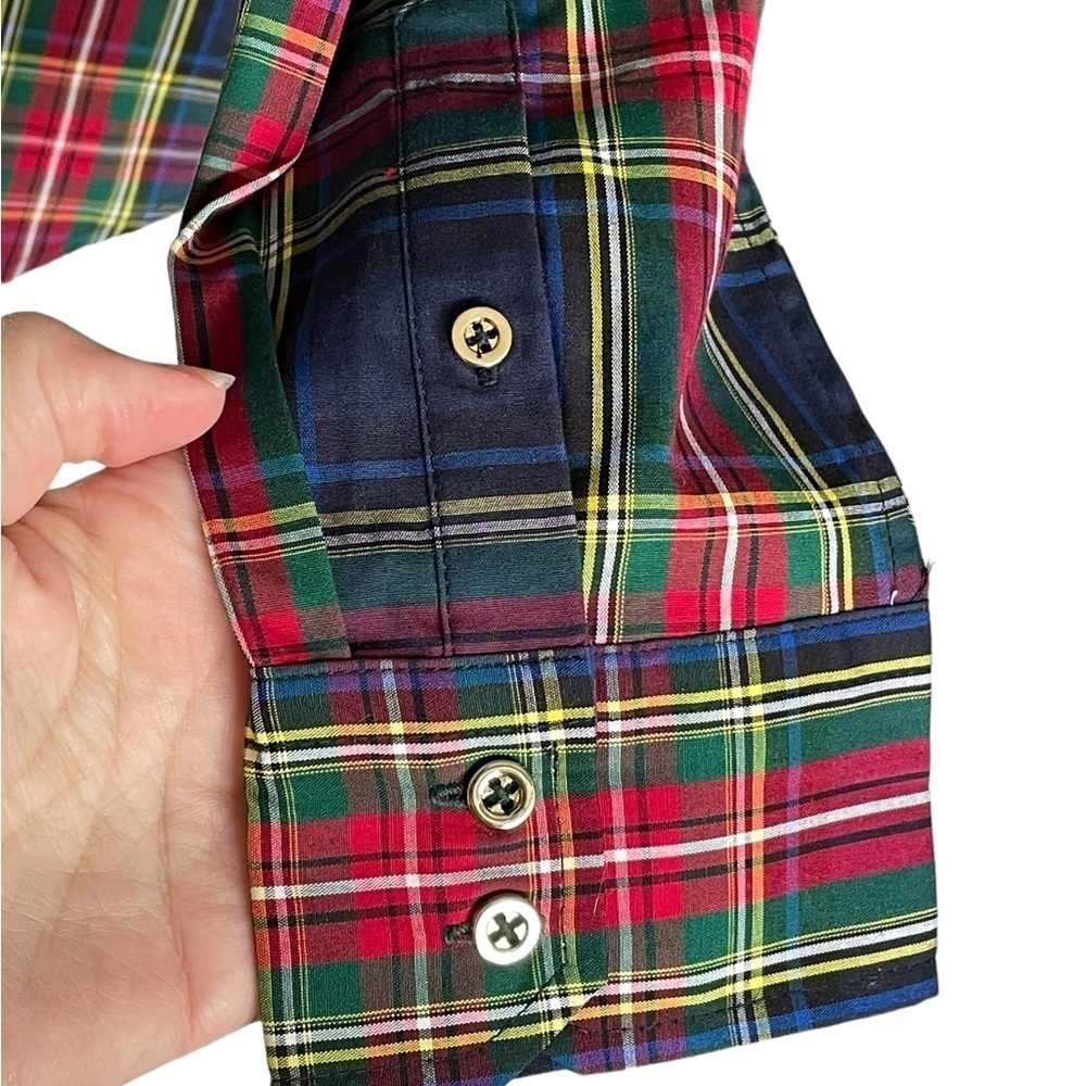 Talbots Tartan Plaid Long Sleeve Shirt Size 6 - Picture 4 of 6